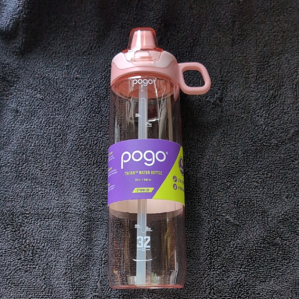POGO Pink Tritan Water Bottle